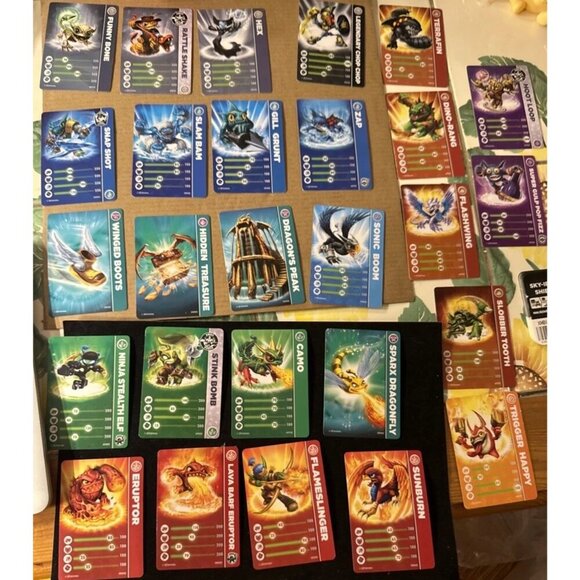 Activision Other - 27 Skylander Spyro's Adventure Stat Cards 19 Scan Cards